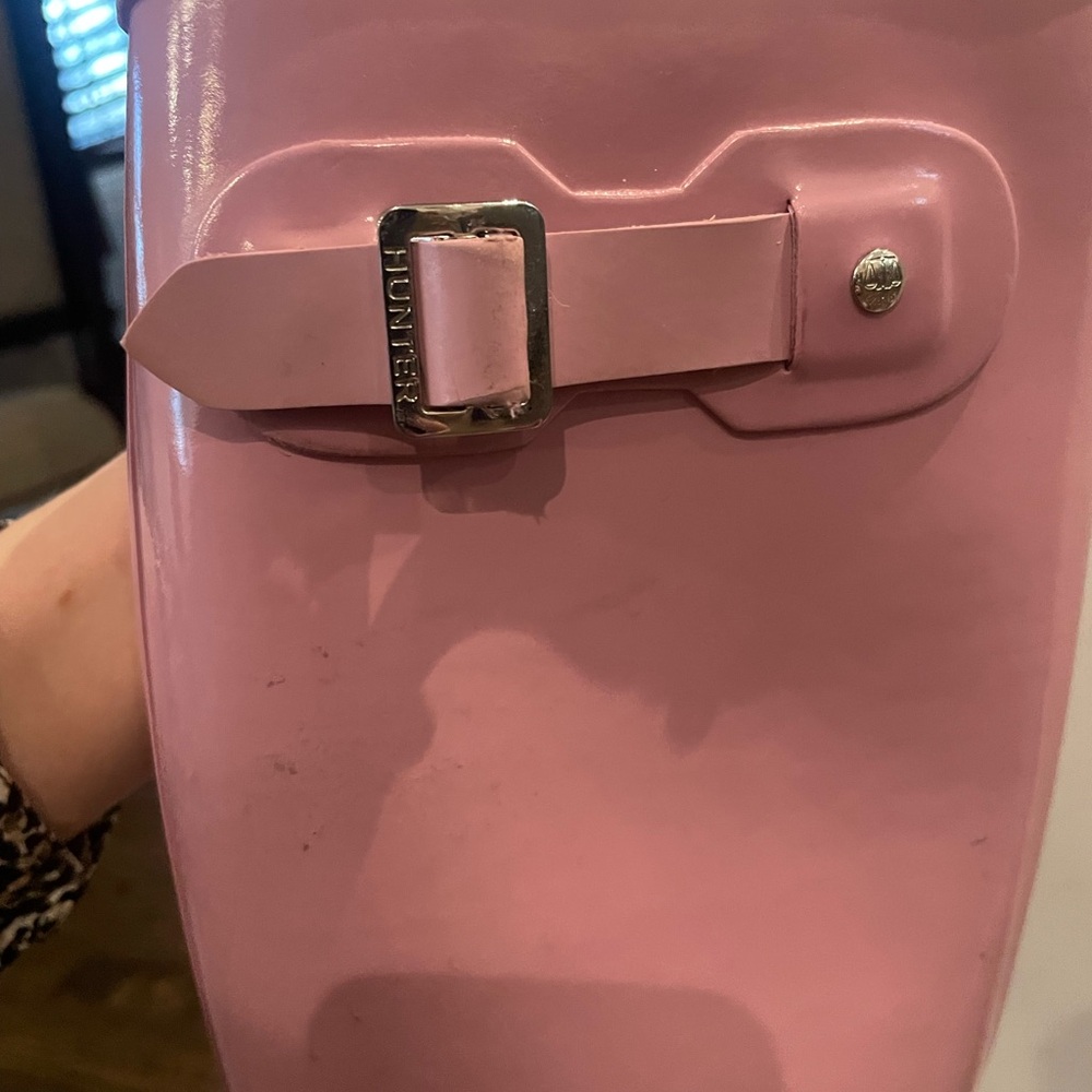 Tall Pink Hunter Boots - Picture 6 of 6